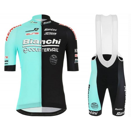 Tenue Maillot + Cuissard à Bretelles 2020 Bianchi Countervail N001